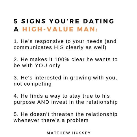 signs youre dating a high quality man